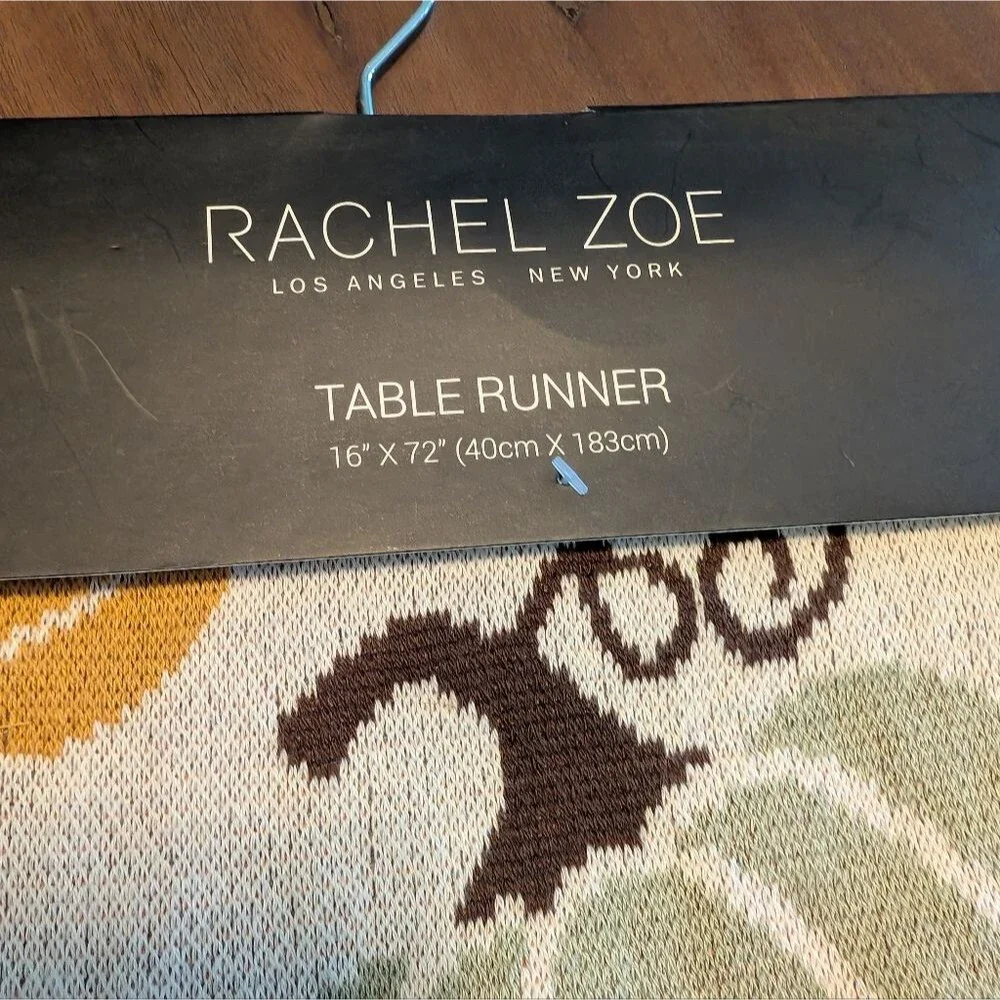 NWT Rachel Zoe Multicolor Pumpkin Table Runner